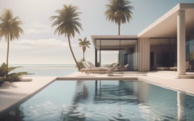 Piscine avec plage immergée